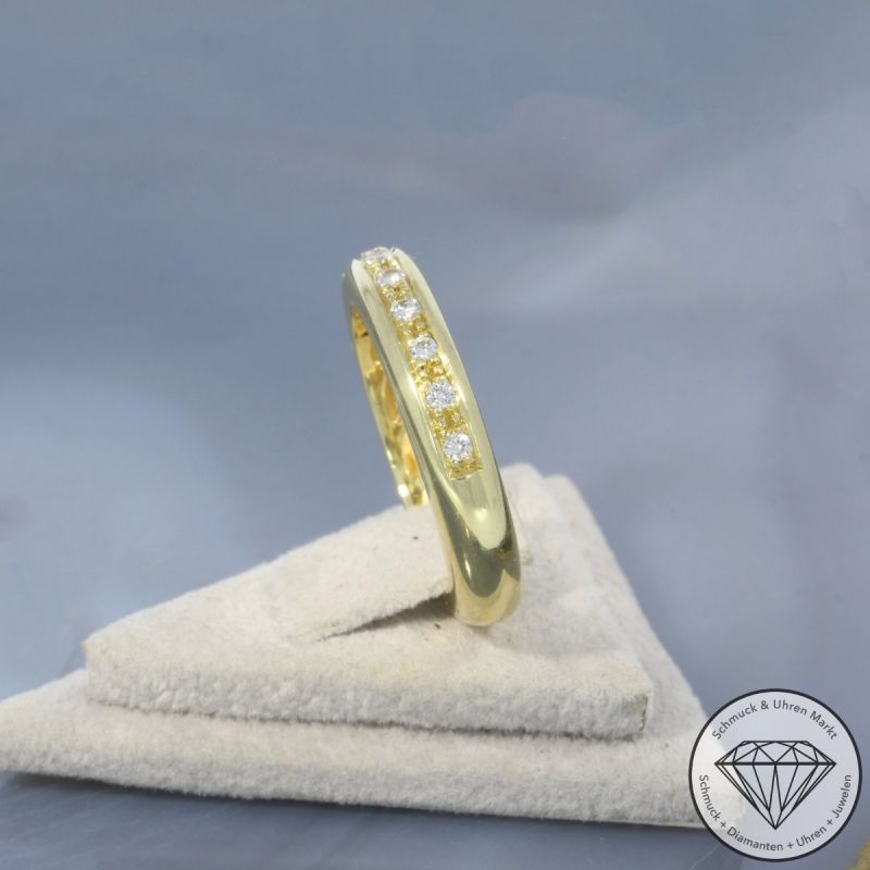 Wert 1690 € Brillant Ring (ca. 0,16 carat) in 585er 14 K Gelbgold - 100574