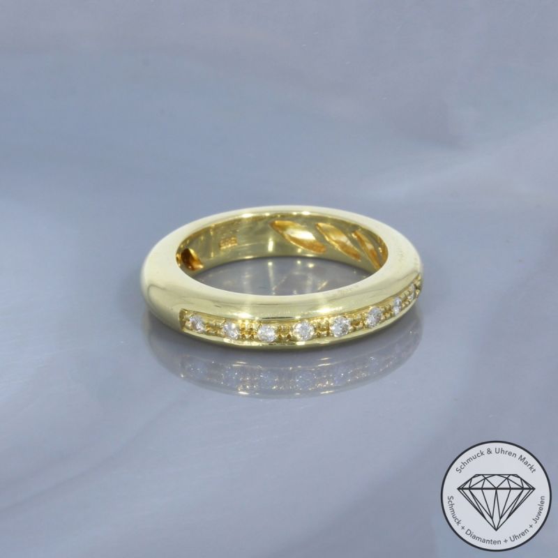 Wert 1690 € Brillant Ring (ca. 0,16 carat) in 585er 14 K Gelbgold - 100574