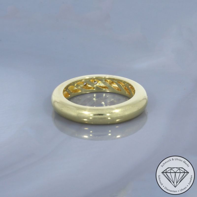 Wert 1690 € Brillant Ring (ca. 0,16 carat) in 585er 14 K Gelbgold - 100574