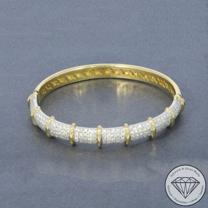 Wert 10900 € Brillant Armreif (ca. 2,00 carat) in 750er 18 K Gelbgold - 100580