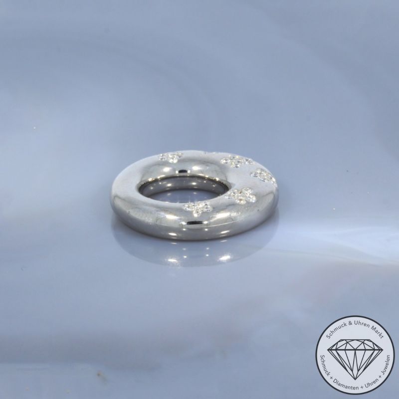 Wert 4290 € Leo Wittwer Brillant Anhänger in 750er 18 K Weißgold - 100585