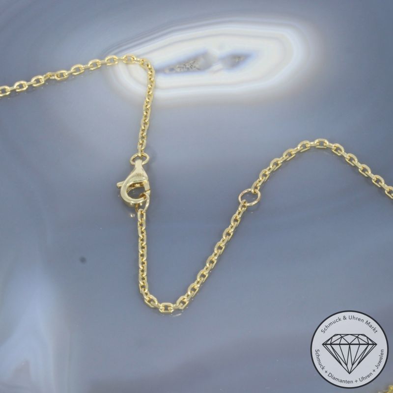 Wert 4590 € Perlmutt Collier in 585er 14 K Gelbgold - H1811