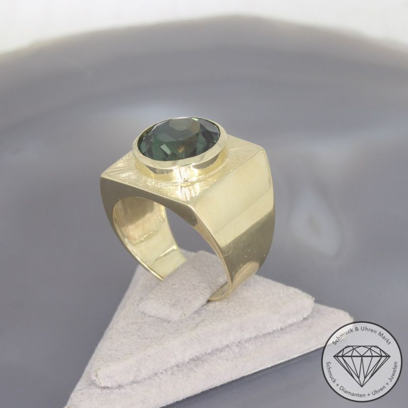 Wert 2050 € Spinell Ring 585er/14 Karat Gelb Gold Größe 60 – 100679