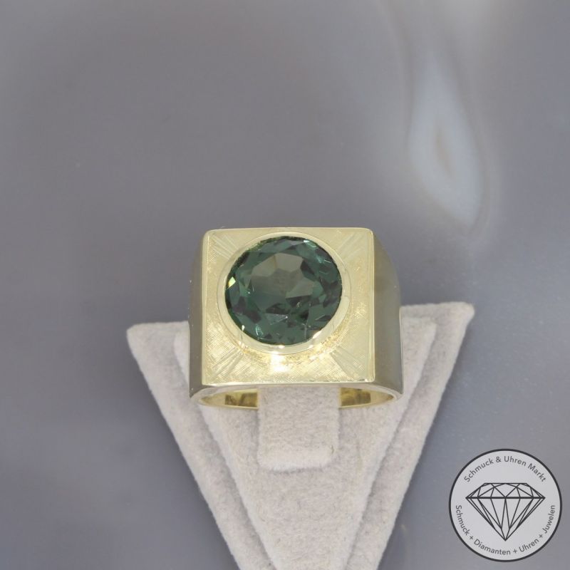 Wert 2050 € Spinell Ring 585er/14 Karat Gelb Gold Größe 60 – 100679