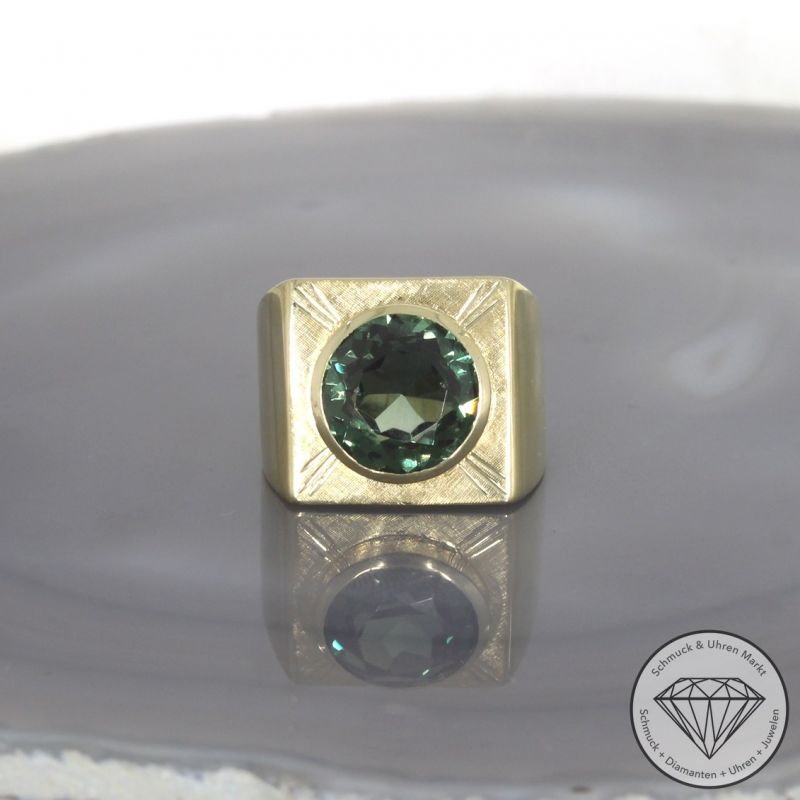 Wert 2050 € Spinell Ring 585er/14 Karat Gelb Gold Größe 60 – 100679