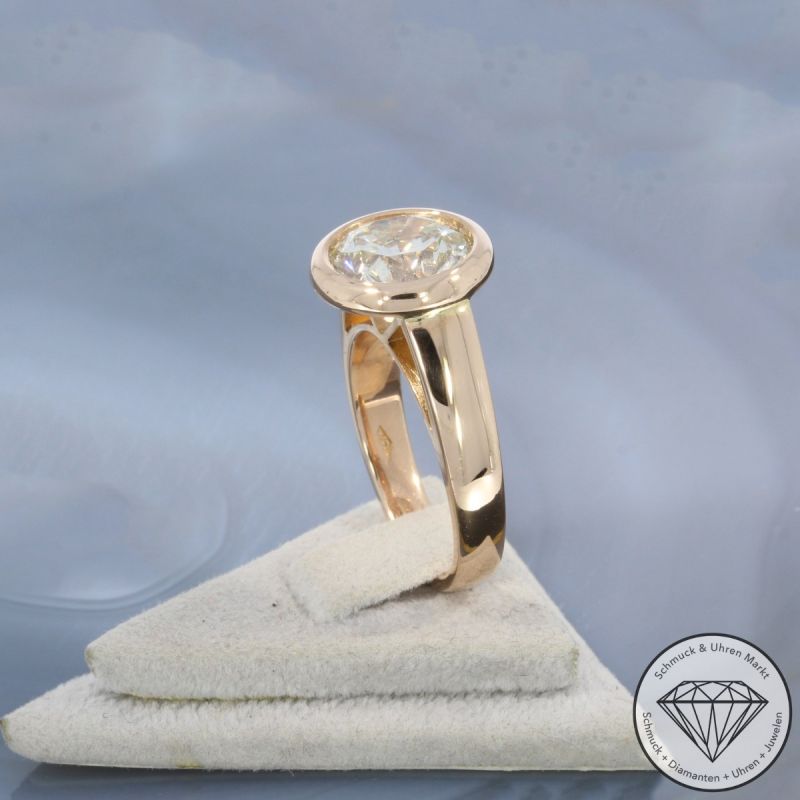 Wert 283500 € Solitär Brillant Ring (ca. 5,35 carat) in 750er 18 K Rosegold (NUR ABHOLUNG) - 100730