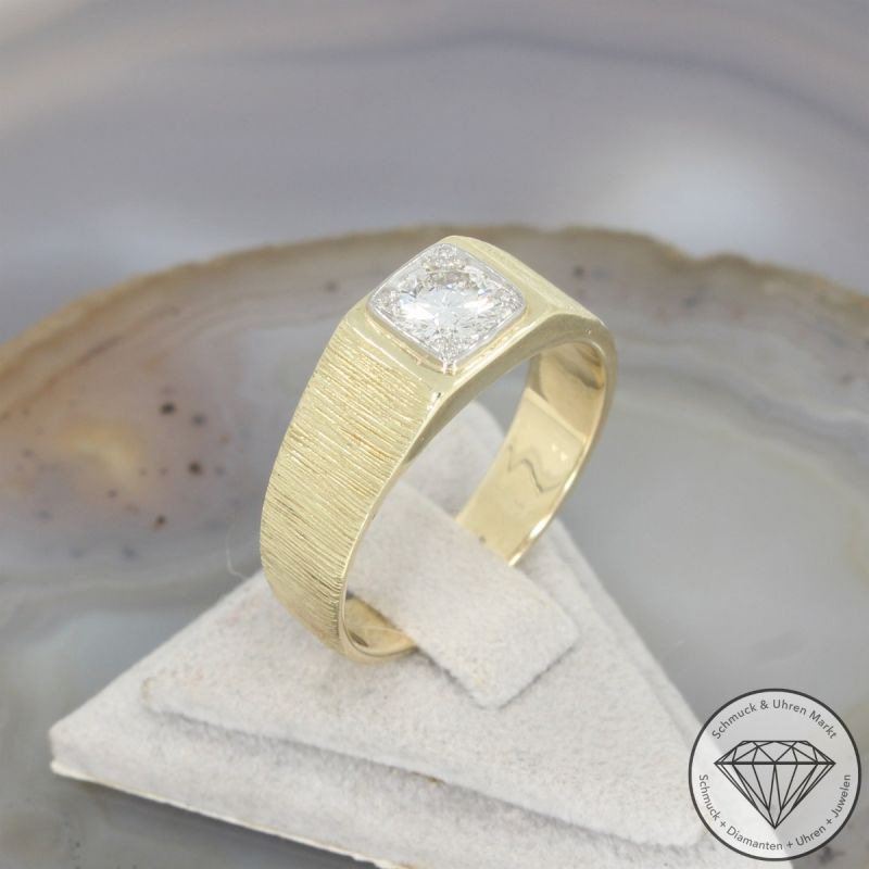 Wert 6290 € Solitär Brillant Ring (ca. 0,70 carat) in 585er 14 K Gelbgold - 100775
