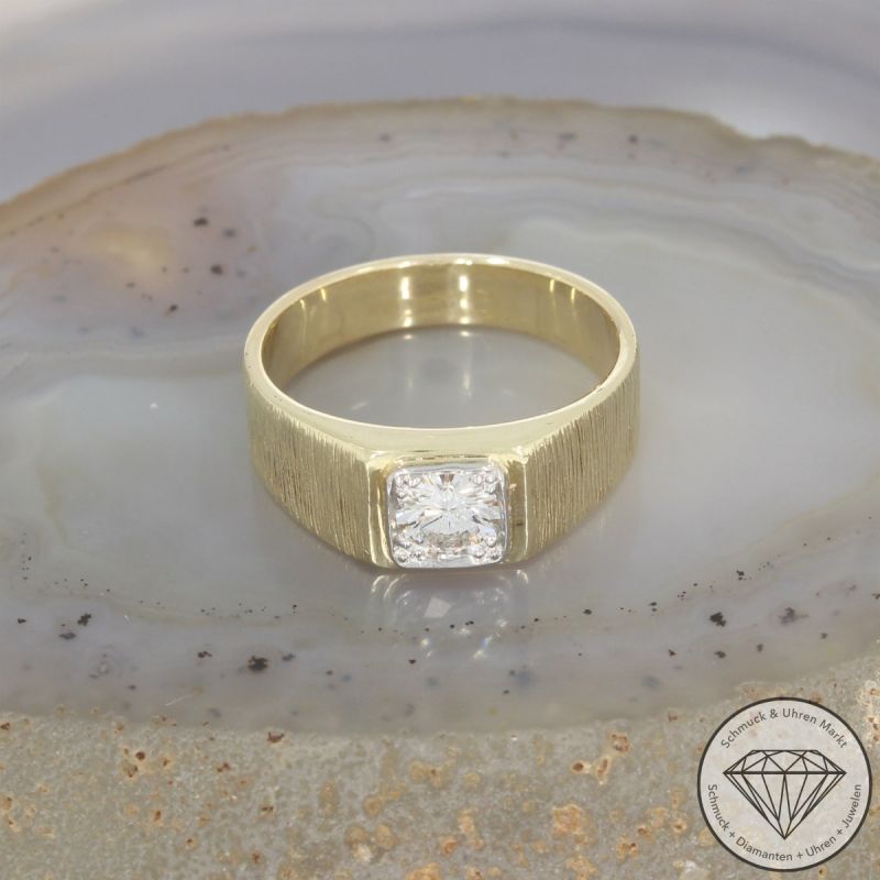 Wert 6290 € Solitär Brillant Ring (ca. 0,70 carat) in 585er 14 K Gelbgold - 100775