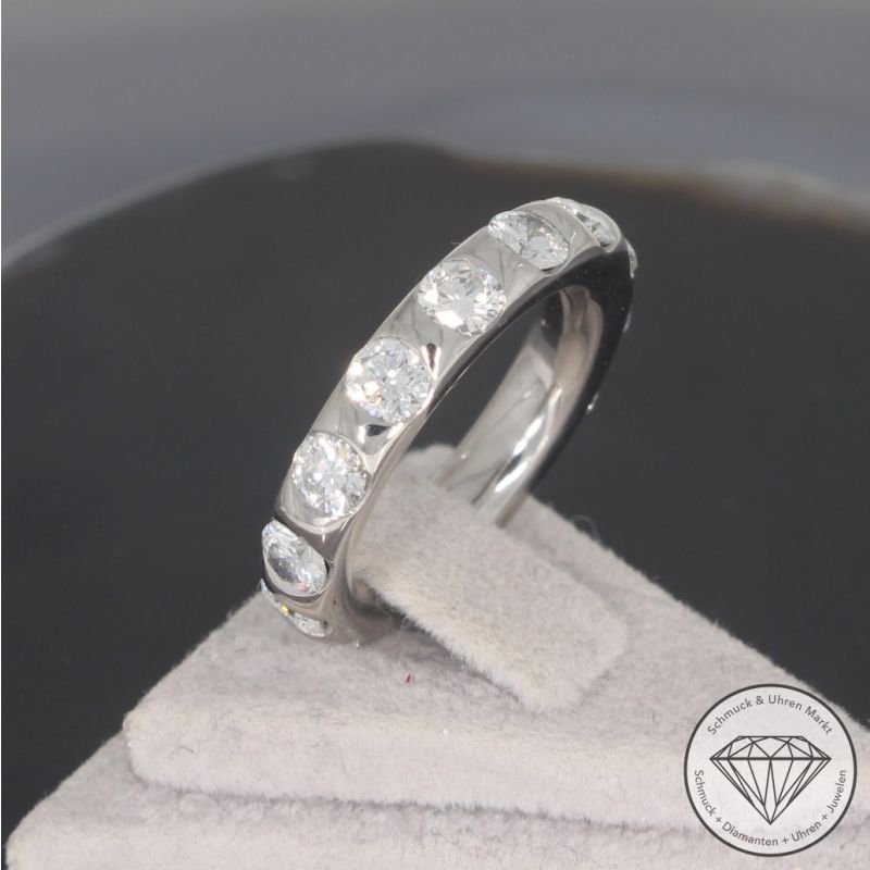 Wert 9190 € WEMPE Memory Brillant Ring (2,80 carat) in 750er 18 K Weißgold - 100796