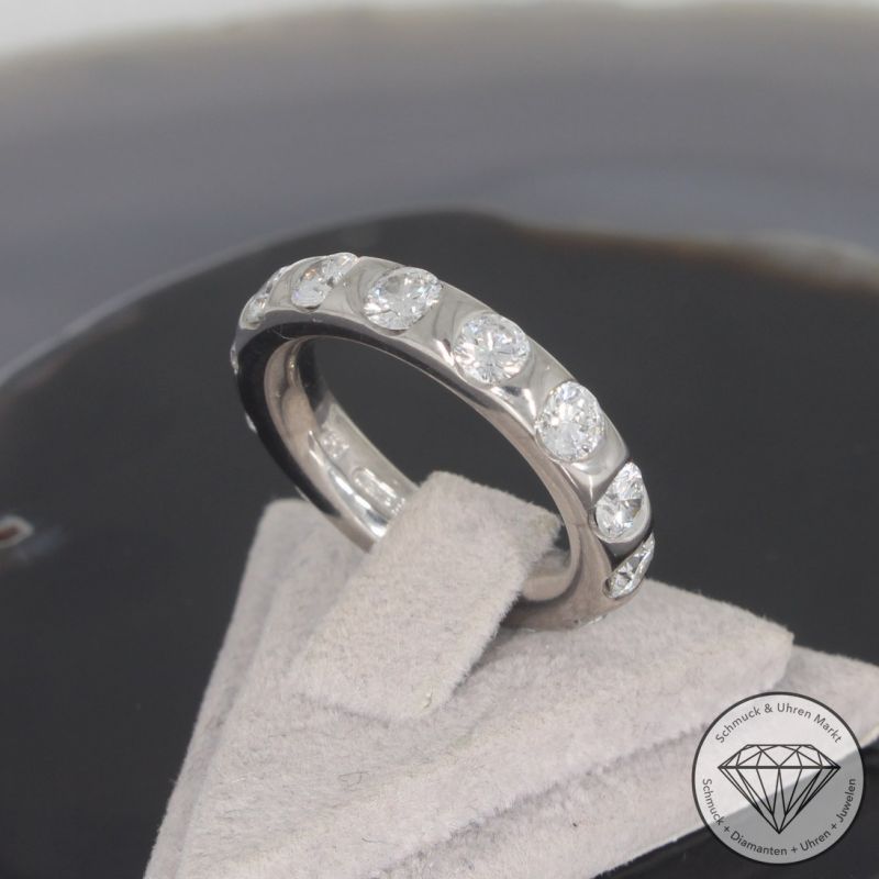 Wert 9190 € WEMPE Memory Brillant Ring (2,80 carat) in 750er 18 K Weißgold - 100796