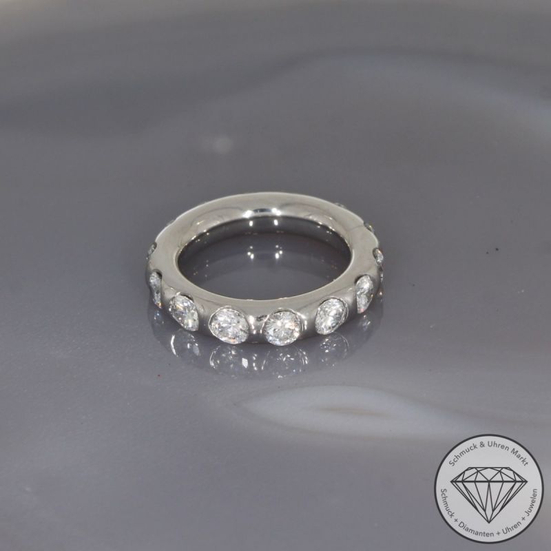 Wert 9190 € WEMPE Memory Brillant Ring (2,80 carat) in 750er 18 K Weißgold - 100796