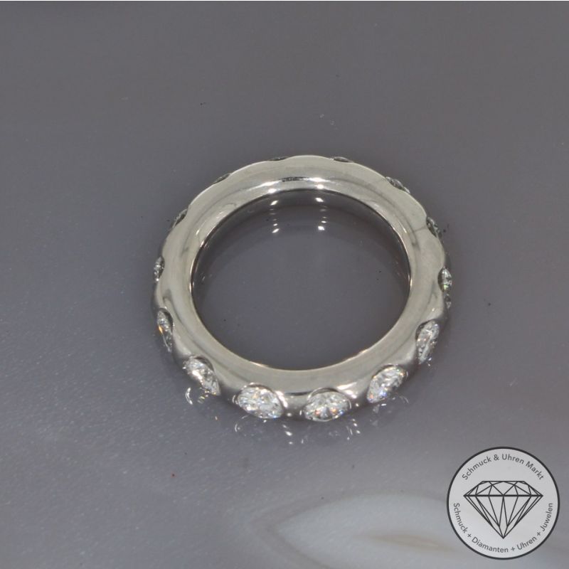 Wert 9190 € WEMPE Memory Brillant Ring (2,80 carat) in 750er 18 K Weißgold - 100796