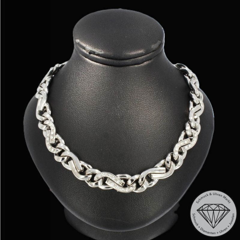 Wert 12900 € Brillant Collier (ca. 0,50 carat) in 585er 14 K Weißgold - 100869
