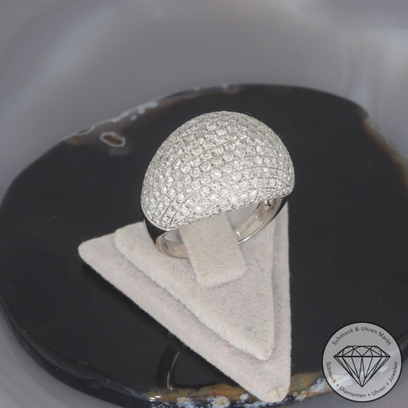 Wert 9490 € Brillant Ring (ca. 3,47 carat) in 585er 14 K Weißgold - 100880