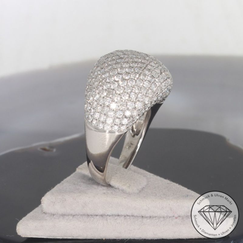 Wert 9490 € Brillant Ring (ca. 3,47 carat) in 585er 14 K Weißgold - 100880