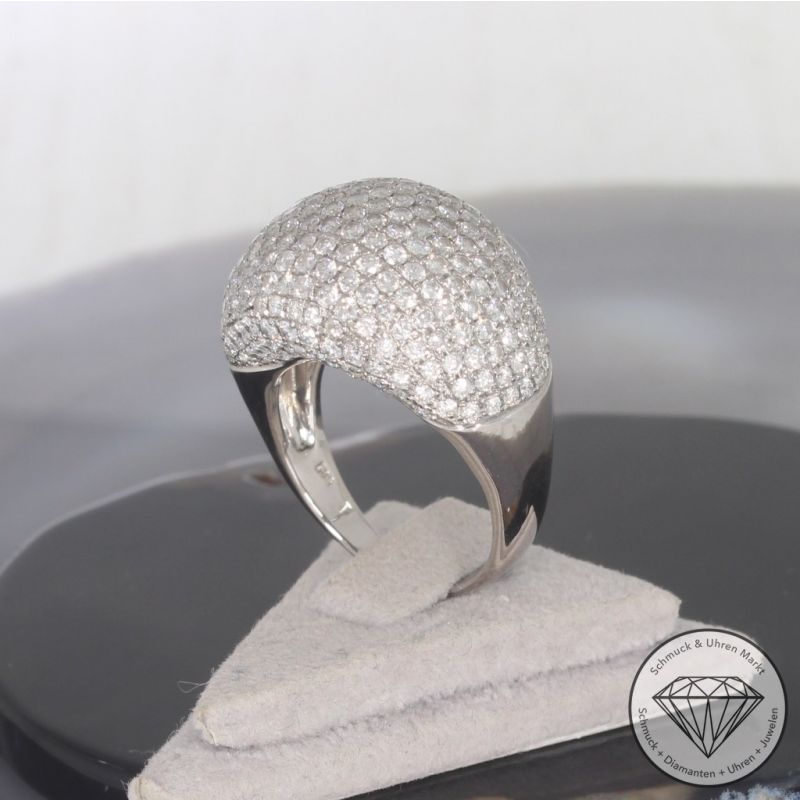 Wert 9490 € Brillant Ring (ca. 3,47 carat) in 585er 14 K Weißgold - 100880