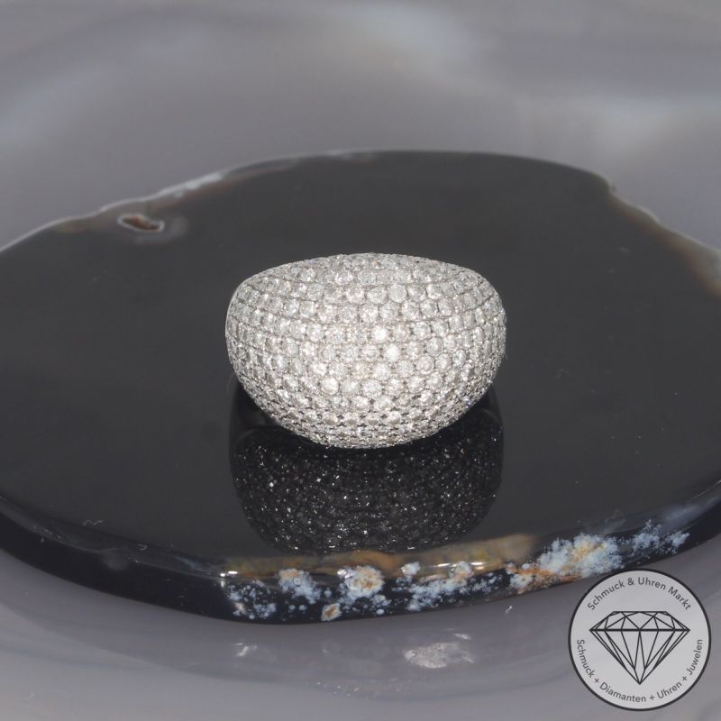 Wert 9490 € Brillant Ring (ca. 3,47 carat) in 585er 14 K Weißgold - 100880