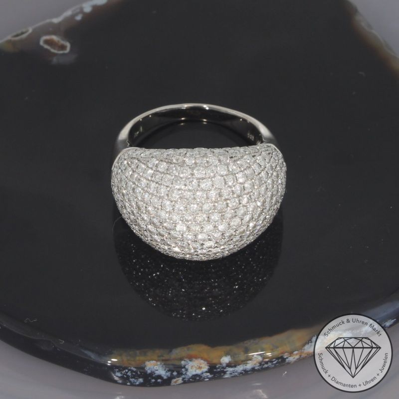 Wert 9490 € Brillant Ring (ca. 3,47 carat) in 585er 14 K Weißgold - 100880