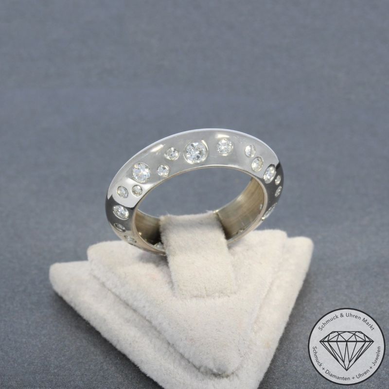 Wert 3850 € Brillant Diamant Ring in 585er 14 K Weißgold - 100968