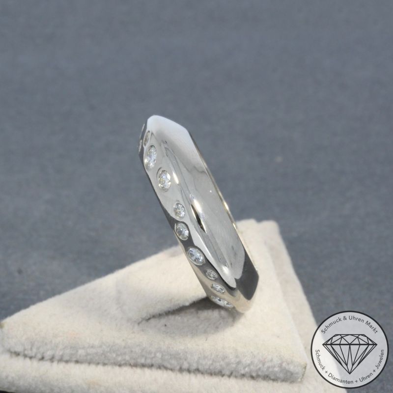 Wert 3850 € Brillant Diamant Ring in 585er 14 K Weißgold - 100968