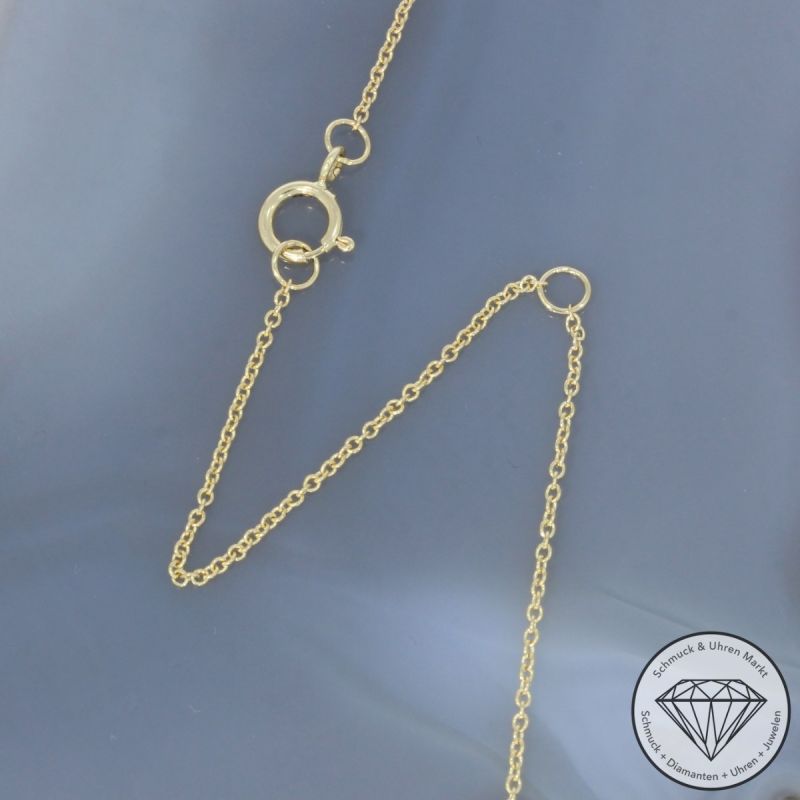 Wert 1350 € Saphir Collier in 585er 14 K Gelbgold - H1824