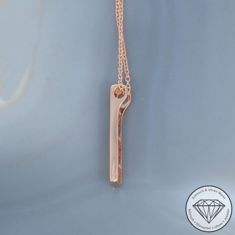 Wert 1350 € Saphir Collier in 585er 14 K Roségold - H1825
