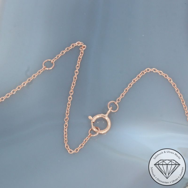 Wert 1350 € Saphir Collier in 585er 14 K Roségold - H1825