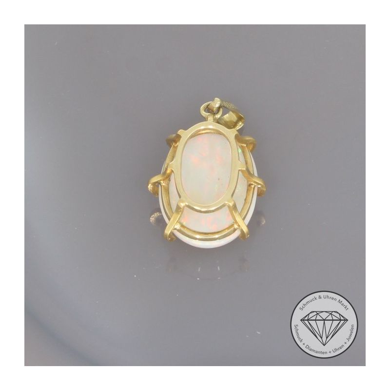 Wert 750 € Opal Anhänger in 585er 14 K Gelbgold - 101018