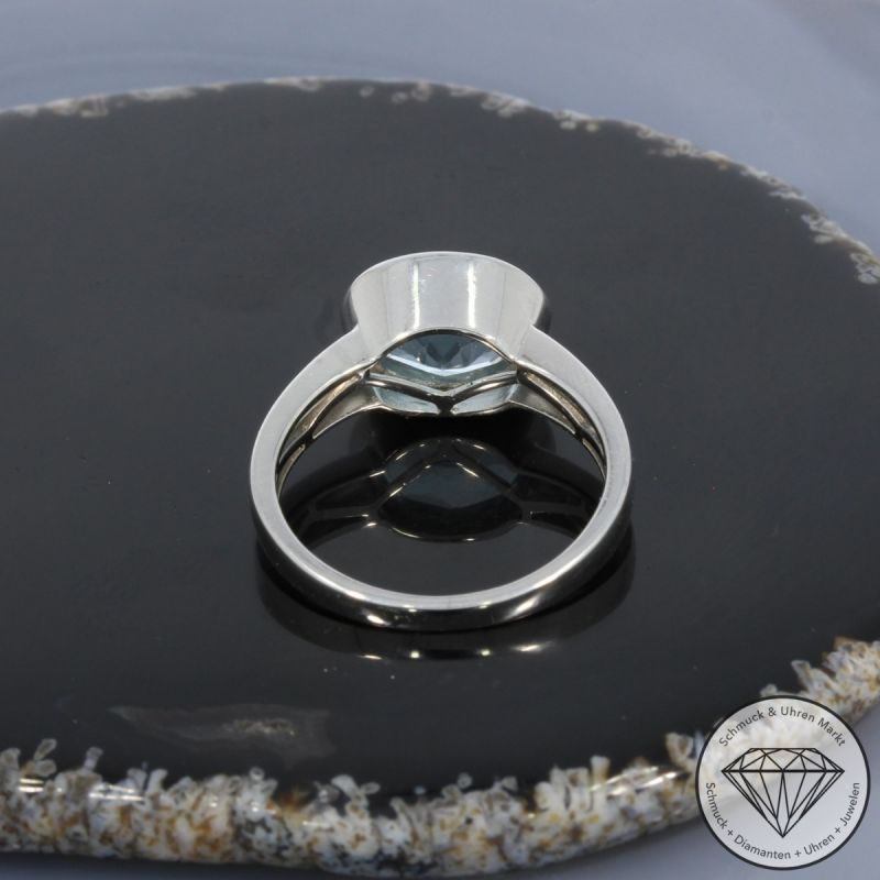 Wert 1550 € Topas Ring in 585er 14 K Weißgold - 101064