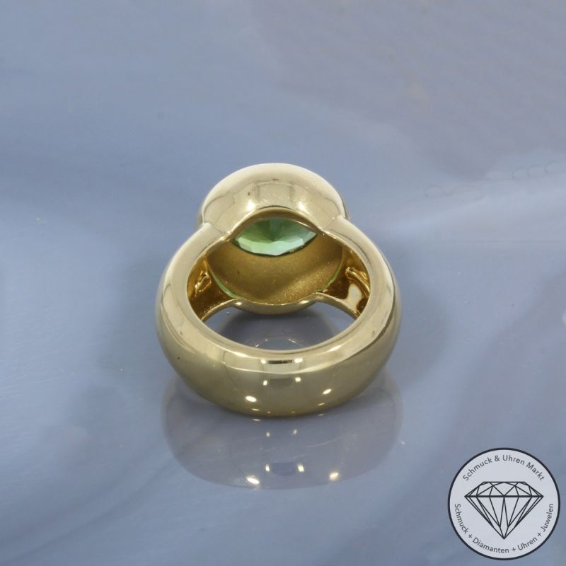 Wert 7000 € Turmalin Ring (ca. 4,30 carat) in 750er 18 K Gelbgold - 101115
