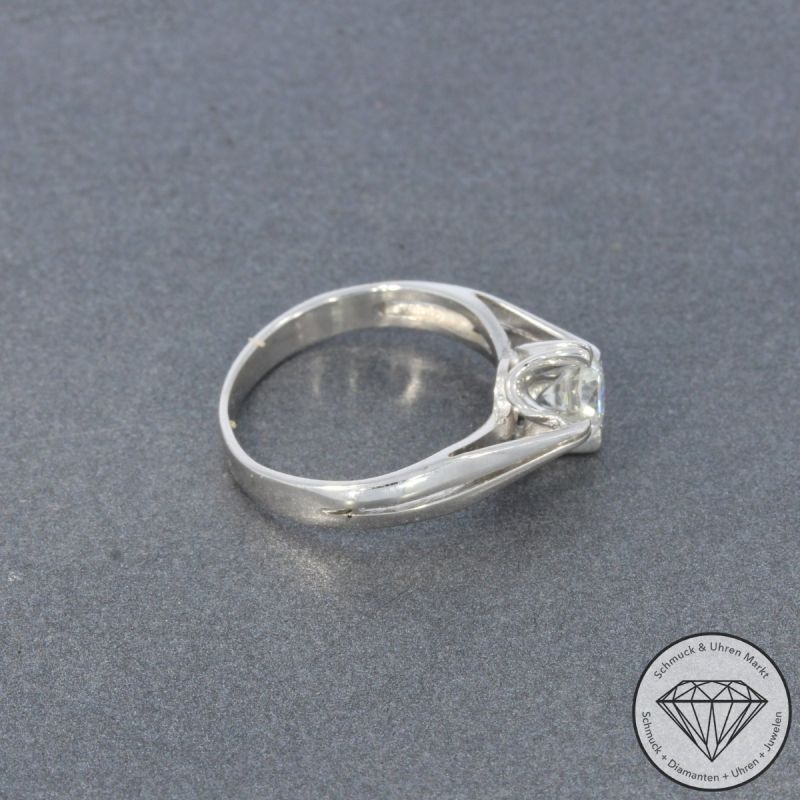 Wert 2590 € Solitär Brillant Ring (ca. 0,50 carat) in 585er 14 K Weißgold - 101141