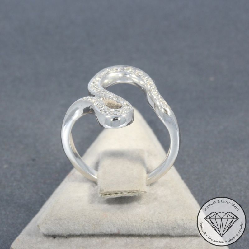 Wert 1390 € Diamant Ring in 750er 18 K Weißgold - 101142