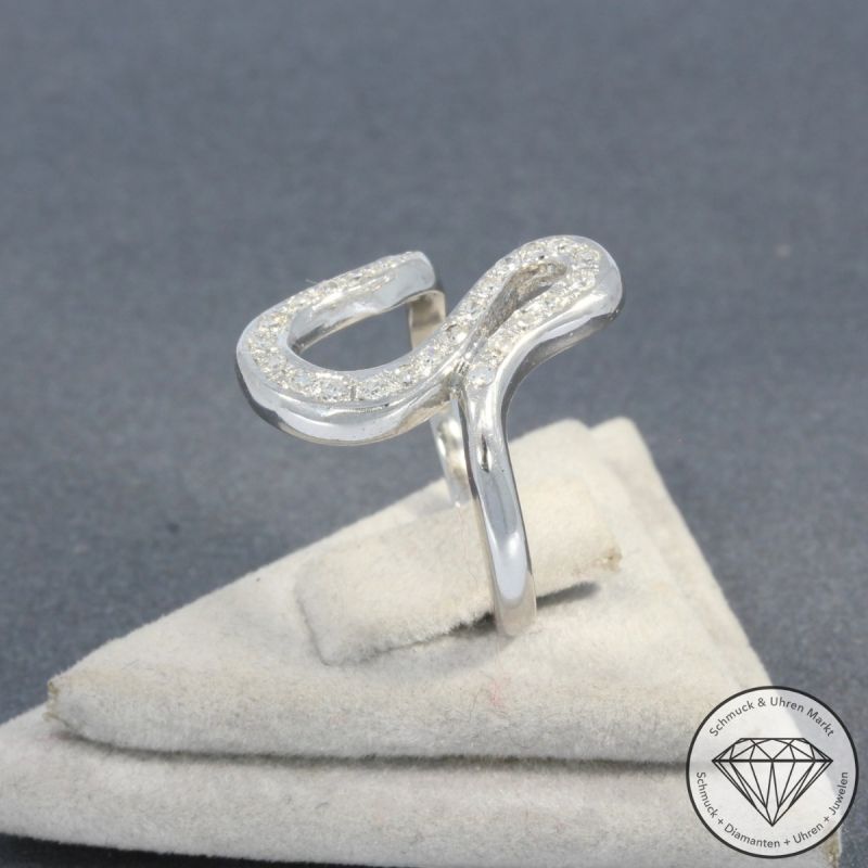 Wert 1390 € Diamant Ring in 750er 18 K Weißgold - 101142