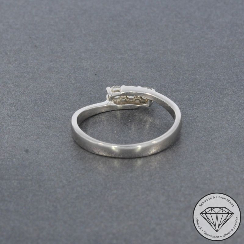 Wert 850 € Comete Brillant Ring (ca. 0,21 carat) in 750er 18 K Weißgold - 101144