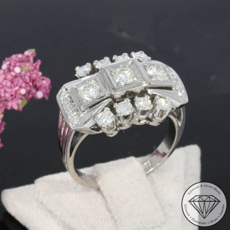 Wert 6690 € Brillant Diamant Ring in 585er 14 K Weißgold - 101169