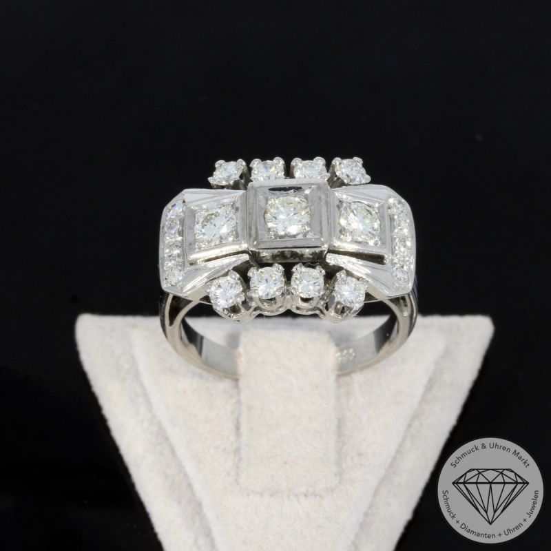 Wert 6690 € Brillant Diamant Ring in 585er 14 K Weißgold - 101169