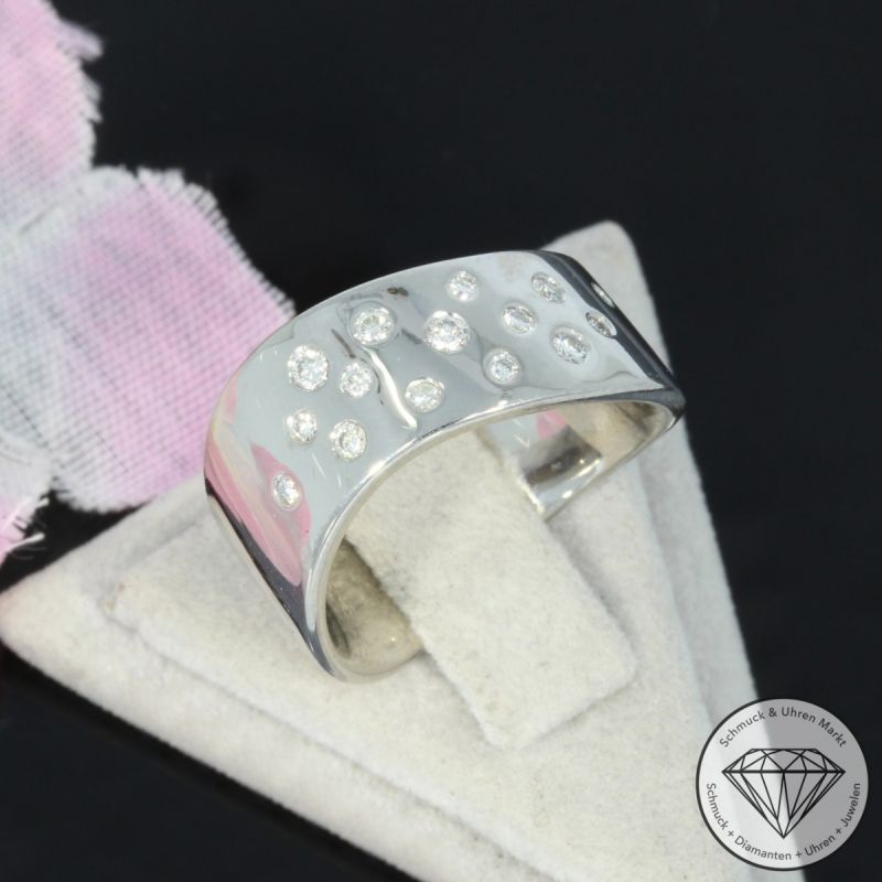 Wert 3590 € Brillant Ring (ca. 0,20 carat) in 750er 18 K Weißgold - 101446