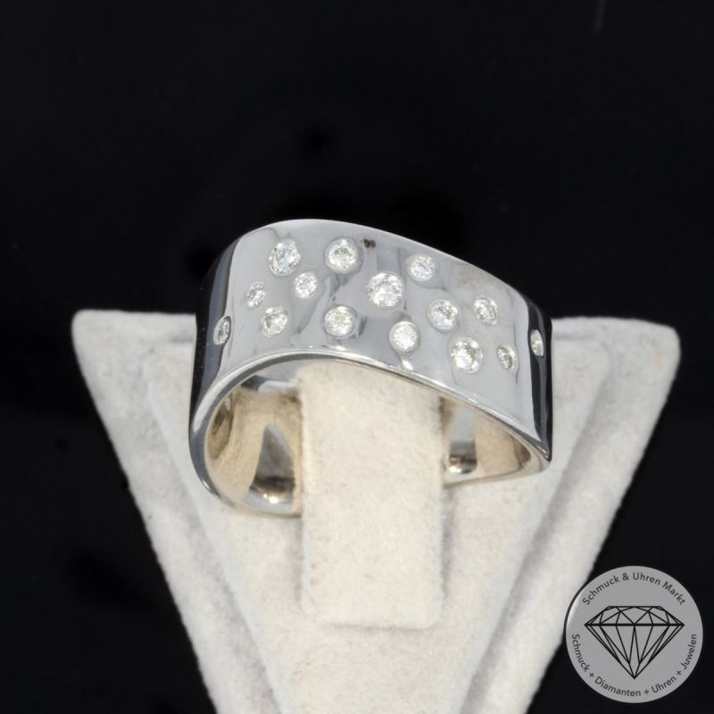 Wert 3590 € Brillant Ring (ca. 0,20 carat) in 750er 18 K Weißgold - 101446
