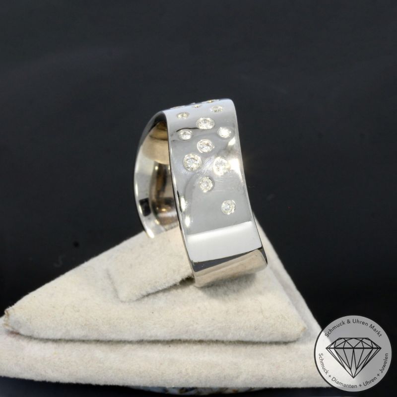 Wert 3590 € Brillant Ring (ca. 0,20 carat) in 750er 18 K Weißgold - 101446