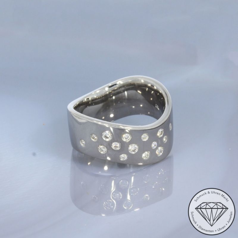 Wert 3590 € Brillant Ring (ca. 0,20 carat) in 750er 18 K Weißgold - 101446