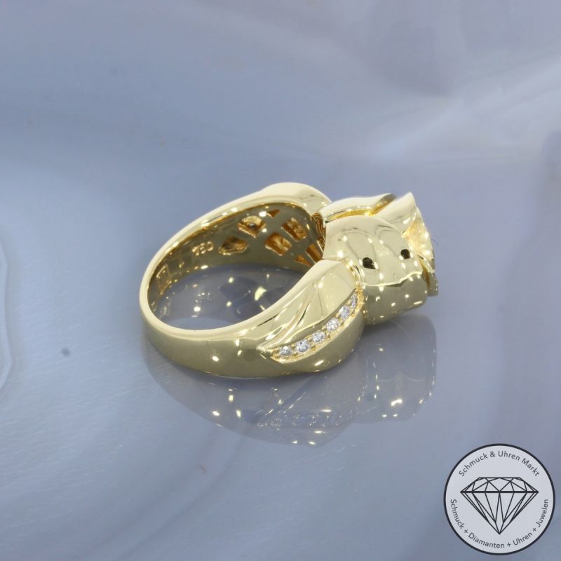 JETTE JOOP Brillant Ring Rose (ca. 0,29 carat) in 750er 18 K Gelbgold - 1014532