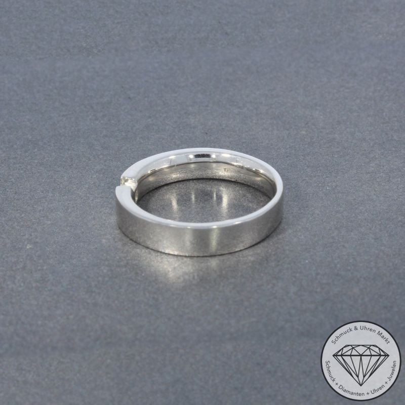 Wert 1750 € Solitär Diamant Ring in 750er 18 K Weißgold - 101525