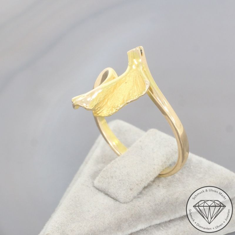 Wert 790 € Solitär Brillant Ring in 585er 14 K Gelbgold - 101528