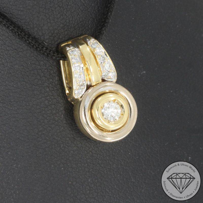 Wert 3100 € Christ Brillant Anhänger (ca. 0,38 carat) in 750er 18 K Gelbgold - 101540