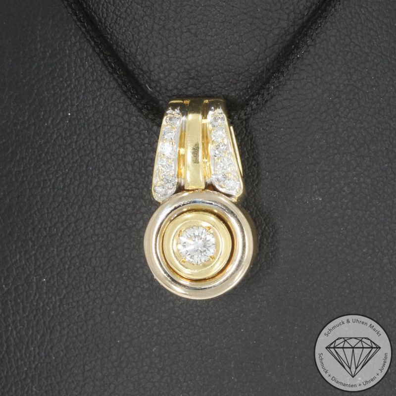 Wert 3100 € Christ Brillant Anhänger (ca. 0,38 carat) in 750er 18 K Gelbgold - 101540