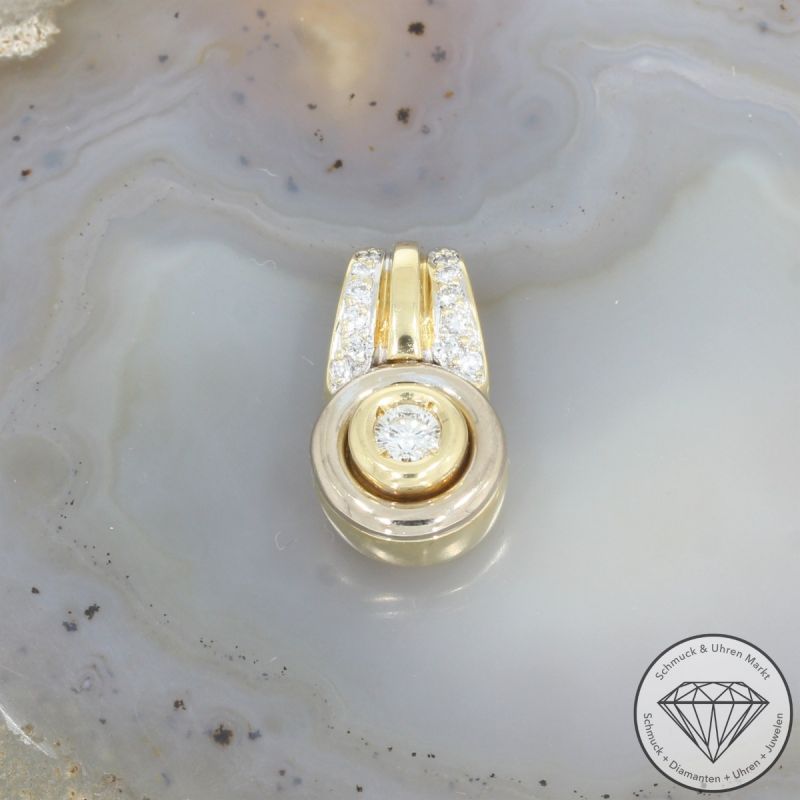Wert 3100 € Christ Brillant Anhänger (ca. 0,38 carat) in 750er 18 K Gelbgold - 101540