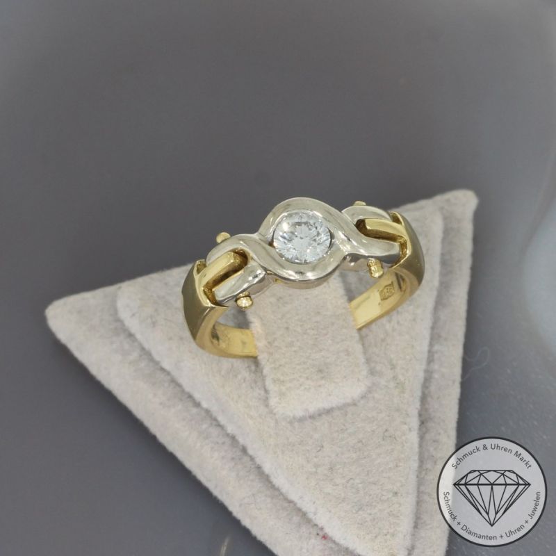 Wert 2190 € Wempe Solitär Brillant Ring in 750er 18 K Gold - 101543