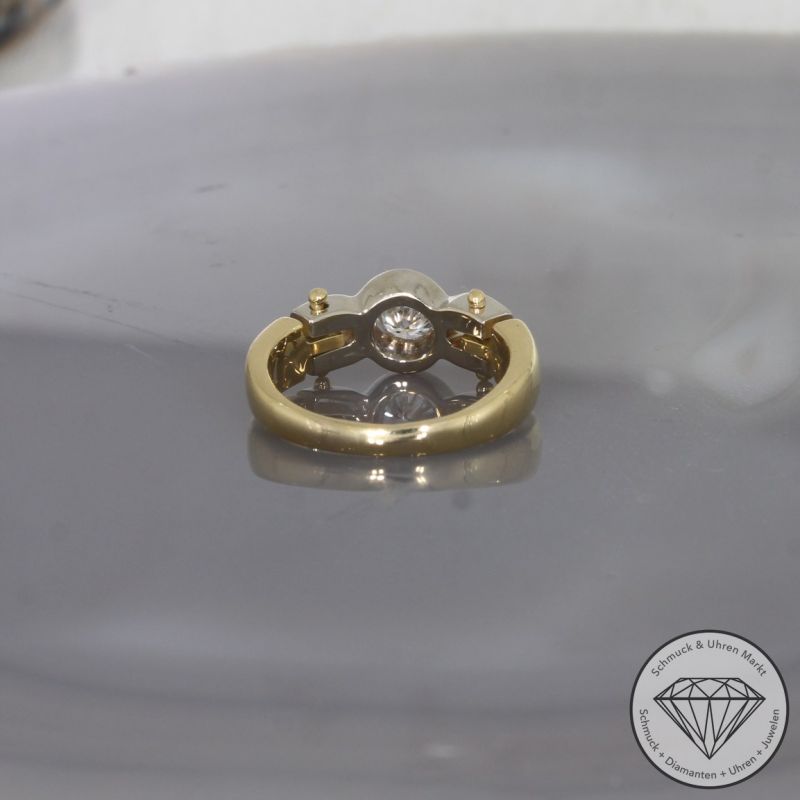 Wert 2190 € Wempe Solitär Brillant Ring in 750er 18 K Gold - 101543