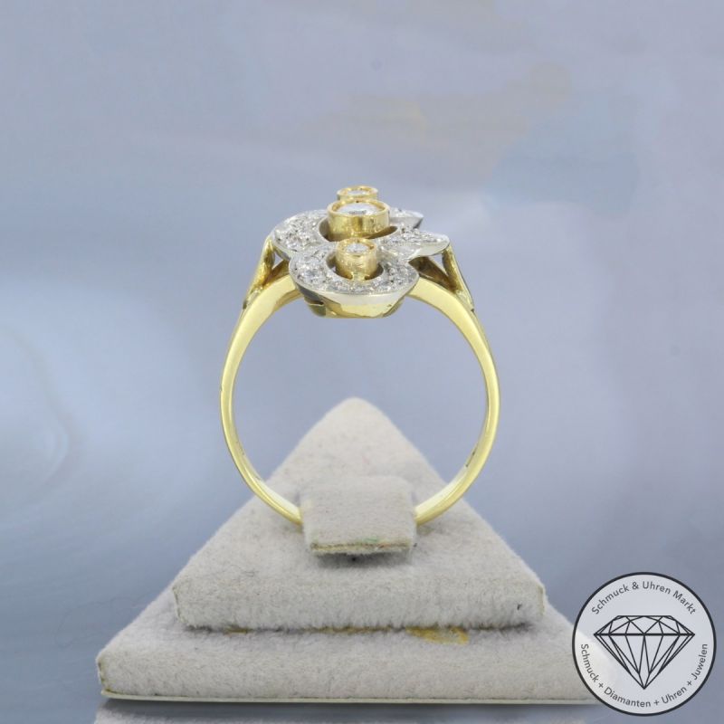 Wert 3990 € Bicolor Brillant Ring (ca. 0,76 carat) in 750er 18 K Gold - 101552