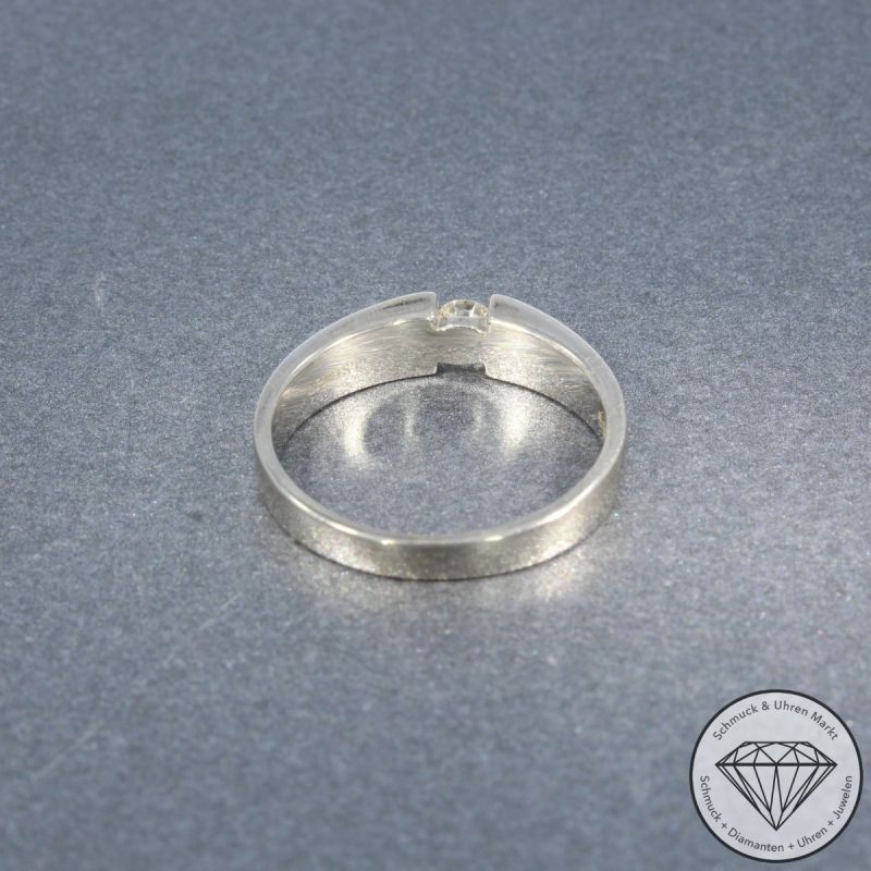 Wert 1190 € CHRIST Solitär Brillant Ring in 585er 14 K Weißgold - 101606